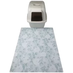 Drymate 29" X 36" Cat Litter Mat - Light Blue Floral -BlueBuffalo Sales Store GUEST 010566c5 d153 4fb7 b770 8efd65bf55e4