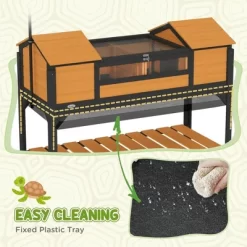 Resenkos Rabbit Hutch, Duck Cage Hutch,Rabbit Coop,Rabbit Cage W/ Run Feeding Trough Removable Tray Ramp Asphalt Roof, White -BlueBuffalo Sales Store GUEST 0124a069 37f4 4077 b3c2 93c39dd38723