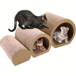 3 In 1 Cat Tunnel Bed, 3 Sizes Cat Scratching Board Bed, Corrugated Cat Scratching Board, Hide And Play DIY Cat Wheel, Indoor Cat Scratching Mat -BlueBuffalo Sales Store GUEST 0199d3c6 d734 424b bc64 bb822252cdea 1