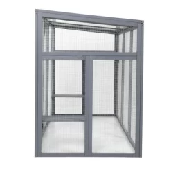 Resenkos Large 3-Level Cat Catio With Lock, Sunroof, & Spacious Run, Outdoor Pet Home, Gray -BlueBuffalo Sales Store GUEST 01e2b4f8 968d 4690 a315 8bc7acd53b60
