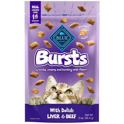 Blue Buffalo Bursts With Chicken, Liver & Beef Crunchy & Creamy Cat Treats 5 Blue Buffalo Bursts With Chicken, Liver & Beef Crunchy & Creamy Cat Treats - Image 5