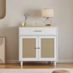 GDFStudio Raz Mid-Century Modern 31.7'' Wooden Hidden Cat Litter Box Enclosure With Scratch Pad And Drawer -BlueBuffalo Sales Store GUEST 0326fa42 032d 42c5 a0fe cbe861b85baf 1