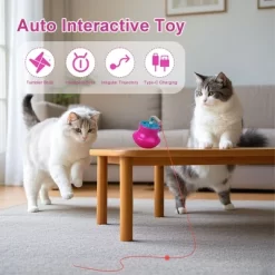 All For Paws Allforpaws Interactives Cat Toy Laser Gyro Cat Toy, Rose Pink