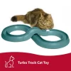 Coastal Pet Turbo Track Cat Toy - Cat Ball Toy & Racetrack - Easy Assembly - Slate Blue (1 Pack)