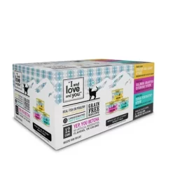 I And Love And You Grain Free Ninja Cat Jiu Jit Chicken Stew, Salmon And Tuna Premium Wet Cat Food - 3oz/12ct Variety Pack