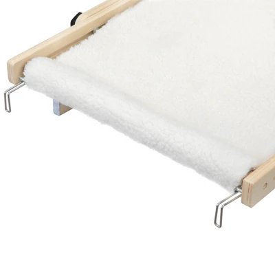 DOMETOUR Cat Window Perch For Indoor Plush Cat Hammock, Window Seat Bed Shelf No Drilling No Suction Cup, Wood Color 13 DOMETOUR Cat Window Perch For Indoor Plush Cat Hammock, Window Seat Bed Shelf No Drilling No Suction Cup, Wood Color - Image 13