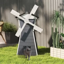 Outdoor Cat House,Windmill-Shaped Kitty Enclosure -BlueBuffalo Sales Store GUEST 052c179a 1a67 4034 8f86 378b38e3a927