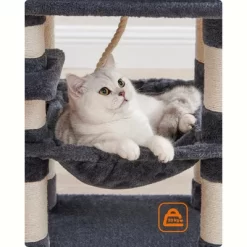 FEANDREA Cat Tree, Cat Tower For Indoor Cats, 56.3-Inch Cat Condo With Scratching Posts, Hammock, Plush Perch 17 FEANDREA Cat Tree, Cat Tower For Indoor Cats, 56.3-Inch Cat Condo With Scratching Posts, Hammock, Plush Perch -BlueBuffalo Sales Store GUEST 057930c6 e027 47f3 b877 423b21208e57