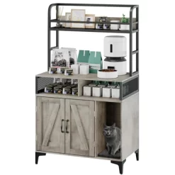 Multi-Functional Cat Litter Box Enclosure Cabinet With Cat Bed & 4-Tier Storage-Hidden Litter Furniture With Easy-Access Door -BlueBuffalo Sales Store GUEST 057bf3ec 9a85 450f 901a f3f160b02c2b