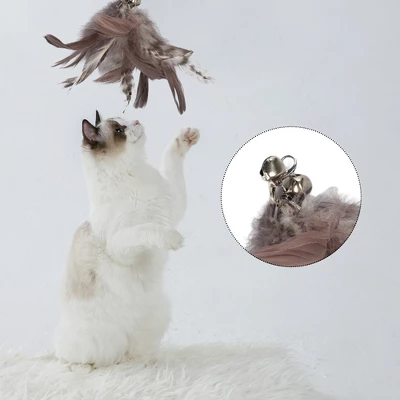 Unique Bargains Cat Feather Plaything Cat Wand Replacement Feather Fluffy Plume Brown 3 Pcs 3 Unique Bargains Cat Feather Plaything Cat Wand Replacement Feather Fluffy Plume Brown 3 Pcs - Image 3