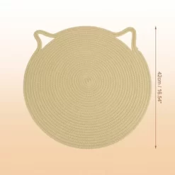 Unique Bargains Cotton Rope Cat Scratcher Mat