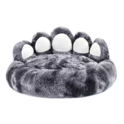 Racxily Upgraded Paw Shape Soothing Round Pet Bed - For Indoor Cats & Small/Medium Dogs, Soft, Machine Washable, Cotton -BlueBuffalo Sales Store GUEST 0797e654 1455 414a 8240 8c99eea577c7
