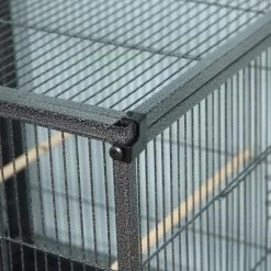 Resenkos Bird Cage, Bird Cages Habitat,Bird Cage With Rolling Stand Removable Metal Tray, Storage Shelf, Wood Perch Black -BlueBuffalo Sales Store GUEST 07fbb3c4 fbdc 4539 b20e 022f3d527d40 1
