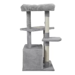 Double Level Cat Tree Stand House Furniture Kittens Activity Tower Posts Kitty Pet Play House - Light Gray -BlueBuffalo Sales Store GUEST 08cffee7 566c 4dd8 9f4d e441b616812c 1