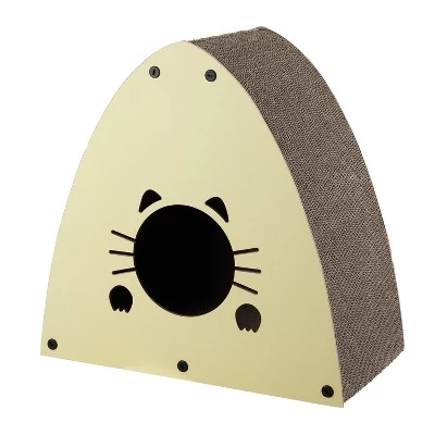 THE LICKER STORE Koko Modern Cardboard Triangle Cat Cave Scratcher With Catnip 6 THE LICKER STORE Koko Modern Cardboard Triangle Cat Cave Scratcher With Catnip - Image 6