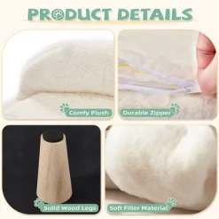 EROMMY Set Of 2 Pet Beds For Medium Dogs And Cats, Foam Sofa With Removable Plush Cover -BlueBuffalo Sales Store GUEST 09d218d3 09c4 478a a9c1 afad399e28ac