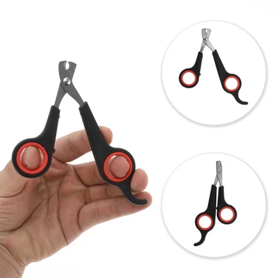 Unique Bargains Durable Pet Nail Clippers 4.72"x2.36" Red Black 1 Pc 2 Unique Bargains Durable Pet Nail Clippers 4.72"x2.36" Red Black 1 Pc - Image 2