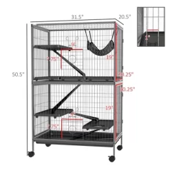 Ridstar 50.5 In. H Gray 5-Tier Small Animal Cage With 4 Doors & Removable Tray -BlueBuffalo Sales Store GUEST 0a4bc1b0 866e 421f 934f 9893d773a564