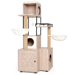 Bella Depot 63" Multi-Functional Cat Tree With Litter Box Includes Removable Washable Cushion -BlueBuffalo Sales Store GUEST 0b262377 2570 4f20 a233 39f2399e730e