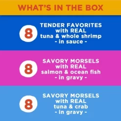 Meow Mix Seafood Selections Wet Cat Food With Shrimp, Salmon, Crab & Tuna Flavor - 2.75oz/24ct Variety Pack 12 Meow Mix Seafood Selections Wet Cat Food With Shrimp, Salmon, Crab & Tuna Flavor - 2.75oz/24ct Variety Pack -BlueBuffalo Sales Store GUEST 0b4fb019 f481 4f7b 8bf2 99eada238b74