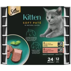 Sheba Kitten Soft Pate Perfect Portions Wet Cat Food With Salmon & Chicken Flavor - 31.7oz/12ct 10 Sheba Kitten Soft Pate Perfect Portions Wet Cat Food With Salmon & Chicken Flavor - 31.7oz/12ct -BlueBuffalo Sales Store GUEST 0c5be5b7 be22 4786 8147 79280b7af88b