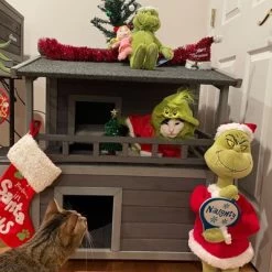 Aivituvin-AIR33 Outdoor Cat House, Indoor Wooden Cat House (Inner Space 10.9 Ft²) -BlueBuffalo Sales Store GUEST 0ce216df a9c6 4e83 8194 9f49e459c49a