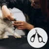 Durable Pet Nail Clippers With Tail Buckle 3.94"x2.56" Black 1 Pc