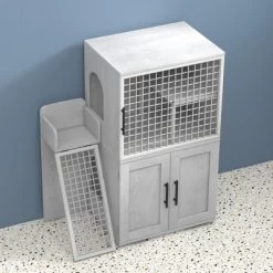 Cat Litter Box Enclosure, Double Layer Hidden Cat Washroom With Sturdy Ladder, Villa Cat Cabinet For Indoor Cats -BlueBuffalo Sales Store GUEST 0e4e7548 54cd 47e3 8f86 d869cab0167c