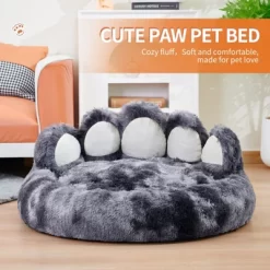 Racxily Upgraded Paw Shape Soothing Round Pet Bed - For Indoor Cats & Small/Medium Dogs, Soft, Machine Washable, Cotton -BlueBuffalo Sales Store GUEST 0e744aa8 c711 48ca a68b 65e624d79aba