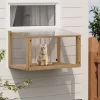 Gulches 14in H X 36in W X 24in D SkyPerch Window Catio Natural Wood 1 Pack Cat Livestock Supplies Product Type