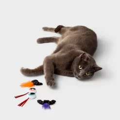 Eyeball Cat Plush Toy Set - 4pk - Boots & Barkley™