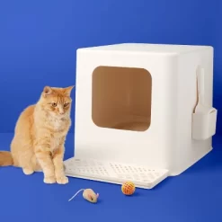 Up & Up Modern Cat Litter Pan Box - Up&up™ White