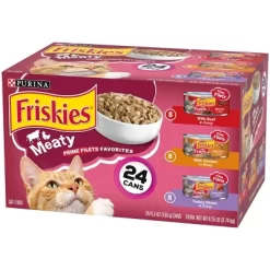 Purina Friskies Meaty Prime Filets Favorites With Chicken, Beef And Turkey Flavor Wet Cat Food - 5.5oz/24ct Variety Pack -BlueBuffalo Sales Store GUEST 12ffd01a ab93 4e17 af90 31ef2e152414