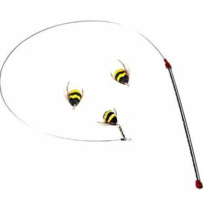 Go Cat Da Bee Teaser Wand And TWO Extra Bee Attachments Set 3 Go Cat Da Bee Teaser Wand And TWO Extra Bee Attachments Set - Image 3