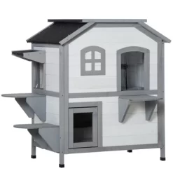 Gulches 36in H X 31in W X 22in D SkyLoft Cat House White 1 Pack Outdoor Wooden Catio Livestock Supplies Product Type -BlueBuffalo Sales Store GUEST 13596c6d 0ce6 43b9 b047 4d44fda4dc66