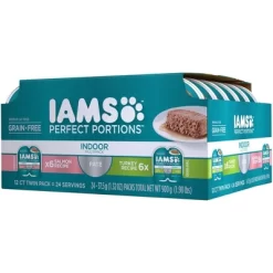 IAMS Perfect Portions Grain Free Indoor Paté Salmon & Turkey Recipes Premium Wet Cat Food - 2.6oz/12ct Variety Pack 5 IAMS Perfect Portions Grain Free Indoor Paté Salmon & Turkey Recipes Premium Wet Cat Food - 2.6oz/12ct Variety Pack -BlueBuffalo Sales Store GUEST 13669912 04df 4f22 8dec 31ac218edd6e