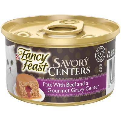 Purina Fancy Feast Savory Centers Paté Gourmet Wet Cat Food With Beef And A Gourmet Gravy Center - 3oz 5 Purina Fancy Feast Savory Centers Paté Gourmet Wet Cat Food With Beef And A Gourmet Gravy Center - 3oz - Image 5
