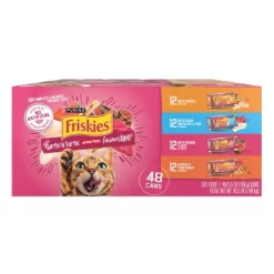 Friskies Tuna, Chicken, Fish, Beef, Salmon And Seafood Flavor Variety Pack Gravy Wet Cat Food - 16.5lbs/48ct -BlueBuffalo Sales Store GUEST 14e0675b ad1a 4163 acff fd14c4f0fe4f