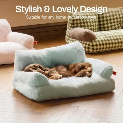 Boersma Plush Cat & Small Dog Bed – Washable Indoor Pet Couch With Non-Slip Bottom For Cats, Kittens & Puppies 5 Boersma Plush Cat & Small Dog Bed – Washable Indoor Pet Couch With Non-Slip Bottom For Cats, Kittens & Puppies - Image 5
