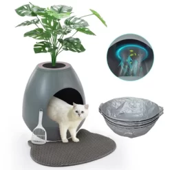Sandinrayli Hidden Litter Box Plant Cat Litter Box With 5PCS Litter Box Liners -BlueBuffalo Sales Store GUEST 1553db06 9d4c 47df 9b4f 08fa2f92029a