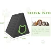 Yardgrace Indoor Outdoor Playful Cozy Triangular Cat Bed
