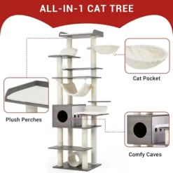 Cat Tree With Toy, Cat Tower Condo For Indoor Cats Features Scratching Post -BlueBuffalo Sales Store GUEST 16bcbd15 a965 49ad ab16 cca308c4084a