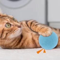 Unique Bargains Cat Playing Ball With Bell 1 Pc