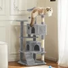 Cat Tree Tower, Multi-Level Cat Condo With Sisal Scratching Posts, Ladder, Plush Toys And Perches, Indoor Cat Furniture For Rest & Play
