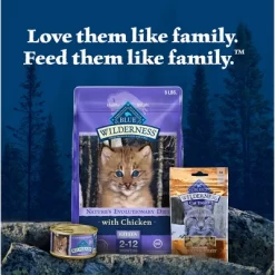 Blue Buffalo Wilderness High Protein Grain-Free Natural Kitten Pate Wet Cat Food Variety Pack With Chicken & Salmon - 3oz/6ct -BlueBuffalo Sales Store GUEST 19f20d46 1366 406d 98f6 352a62ea88fb