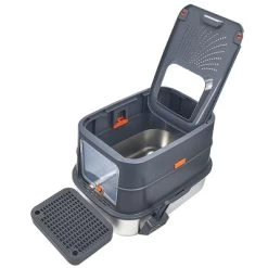 Artloge Extra Large Enclosed Stainless Steel Cat Litter Box High Side Anti-Leakage Pet Cat Toilet Front Entry Top Exit Box With Pedal Mat, Tray& Scoop -BlueBuffalo Sales Store GUEST 1b281bdc 737a 41c5 bbe3 043b81940592