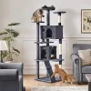 Yaheetech 80inch Multilevel Cat Tree Condo Cat Tower