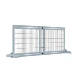 Resenkos 72" W X 27" H Extra Wide Freestanding Pet Gate With Adjustable Length Dog, Cat, Barrier For House, Doorway, Hallway, Natural -BlueBuffalo Sales Store GUEST 1b84b31c 0d0a 4b0f 976b 0483a2c6ee4d