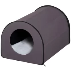 Cesicia Cat Houses For Outdoor And Indoor, Portable Kitty Shelter, Waterproof And Insulated, Brown