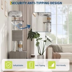 Cat Tree With Litter Box Enclosure 66.9", 2-in-1 Multi-Level Cat Condo Tower For Indoor Cats, Scratching Posts, Perch, Caves, Space-Saving Cat House -BlueBuffalo Sales Store GUEST 1d0c7e14 92d5 491d bb29 c26a03977495